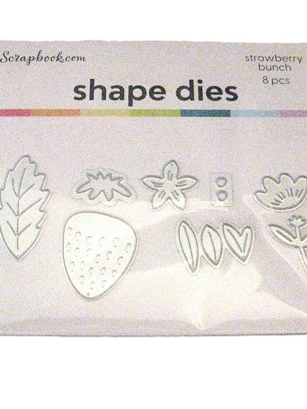 Scrapbook.com  Strawberry Bunch  Shape Dies  - 8 pc  - NIP!